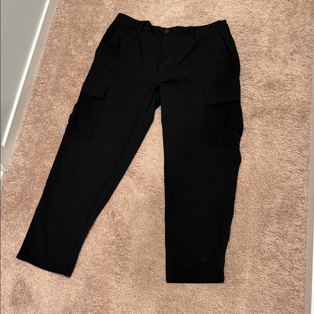 Zara Men's Black Cargo Pants